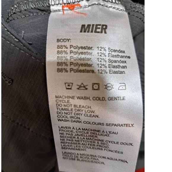 NWT Gray Mier Bi-Component Stretch Fabric knee Length Hiking Outdoor Shorts 6 - Picture 5 of 10